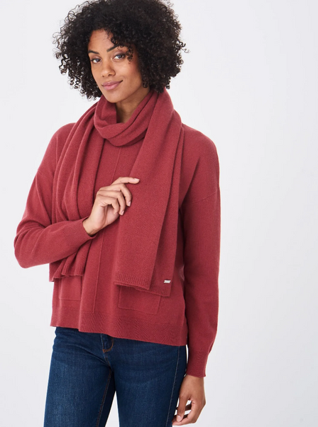 Ladies red cashmere scarf sale
