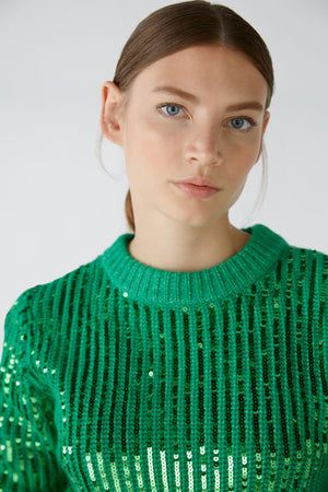 Lucky Charm sequin sweater