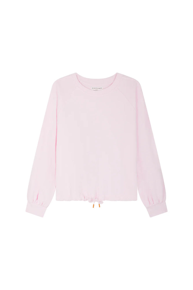 Chandail raglan à cordon de serrage en French Terry