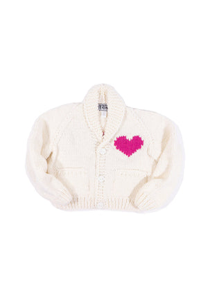Cardigan tricot court COEUR