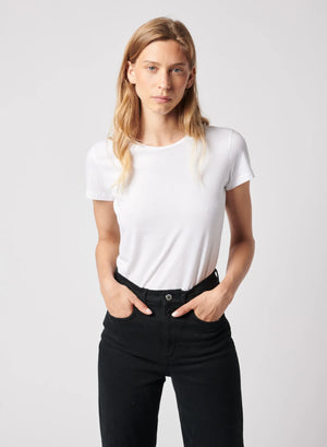 Tee-shirt doux à encolure ras de cou