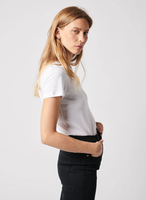 Tee-shirt doux à encolure ras de cou