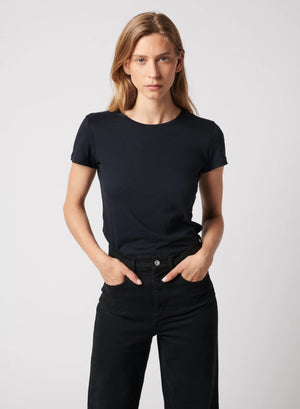 Tee-shirt doux à encolure ras de cou