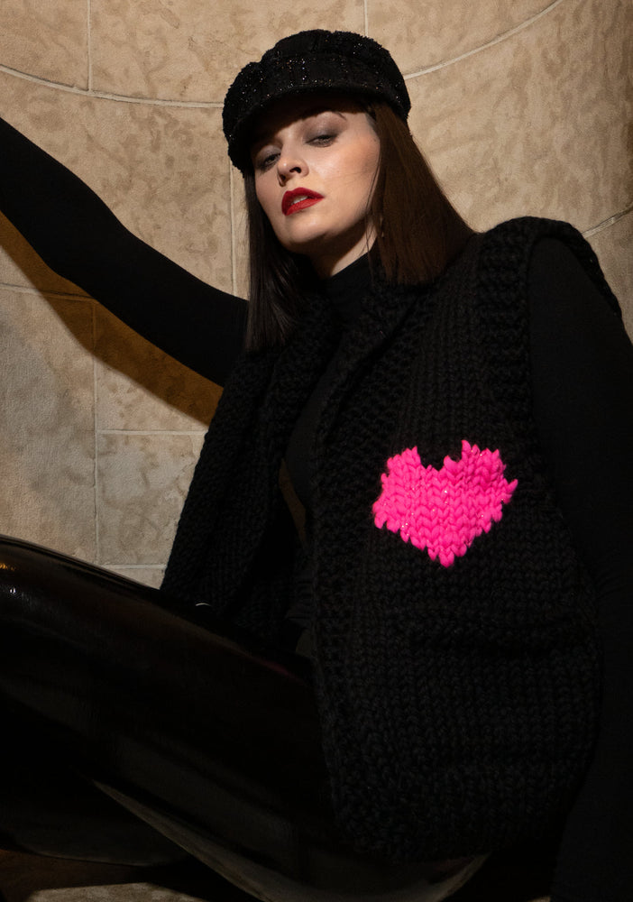 Veste Coeur en maille