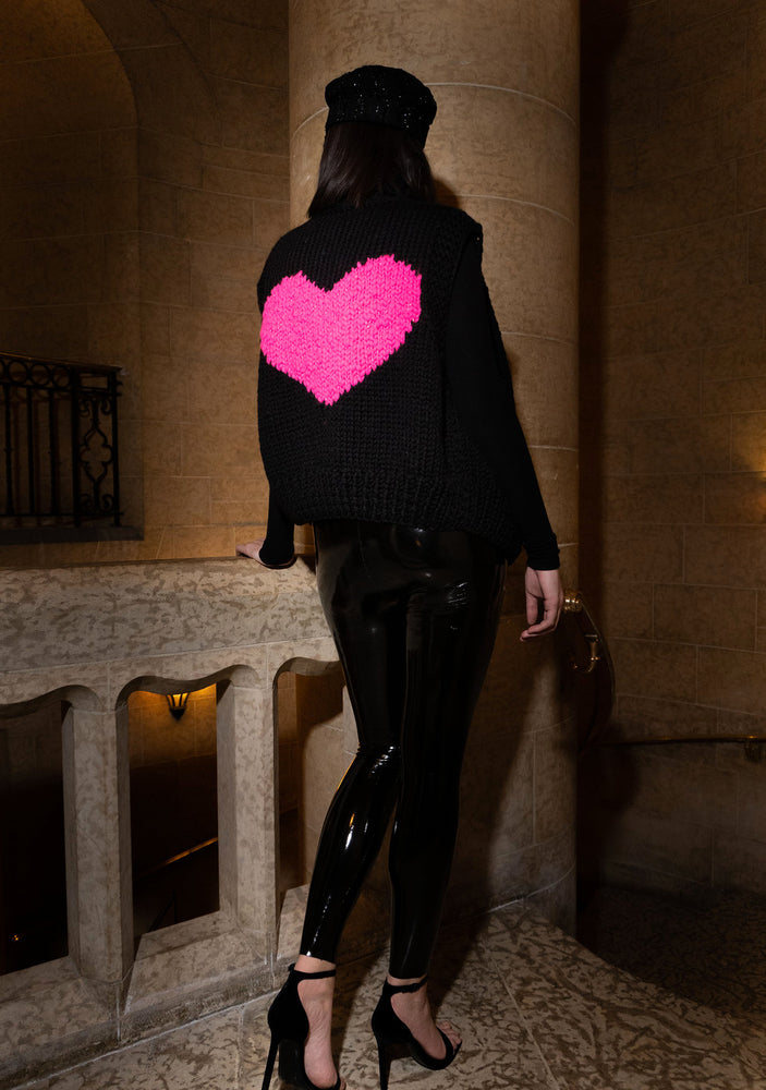 Veste Coeur en maille