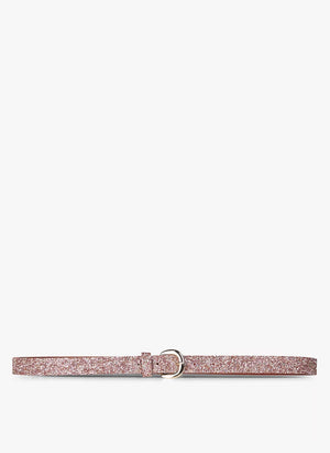 Ceinture scintillante en cuir