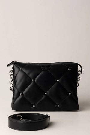 Sac à main matelassé à studs scintillants