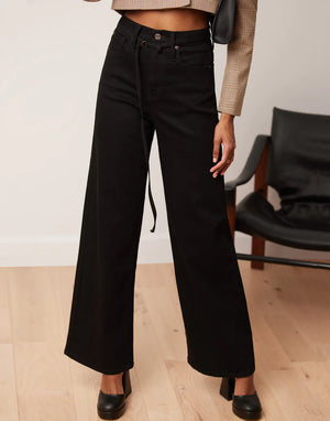 Wide-leg jeans with high waistband LILY