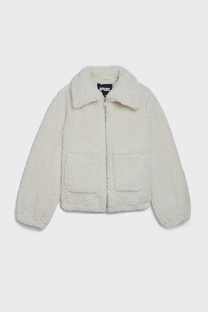 Manteau écourté en sherpa FRANCIS