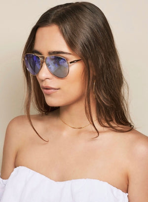 Sunglasses with Gold LODI stem