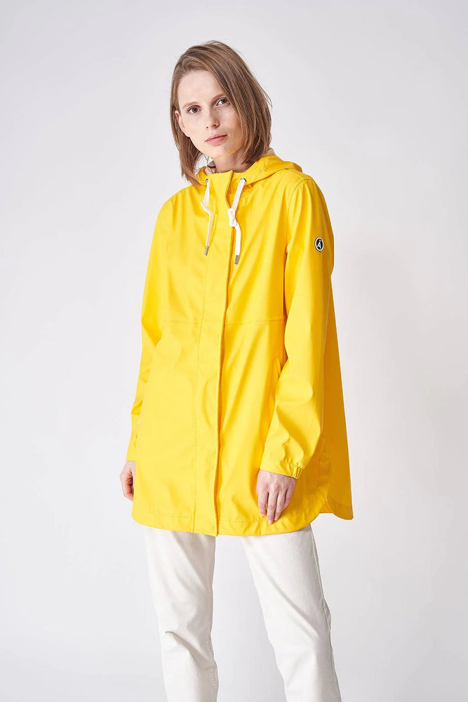 A-cut Cloud Raincoat with side slits