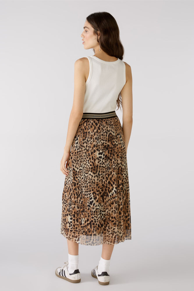 
            
                Load image into Gallery viewer, Jupe plissée à motif léopard
            
        