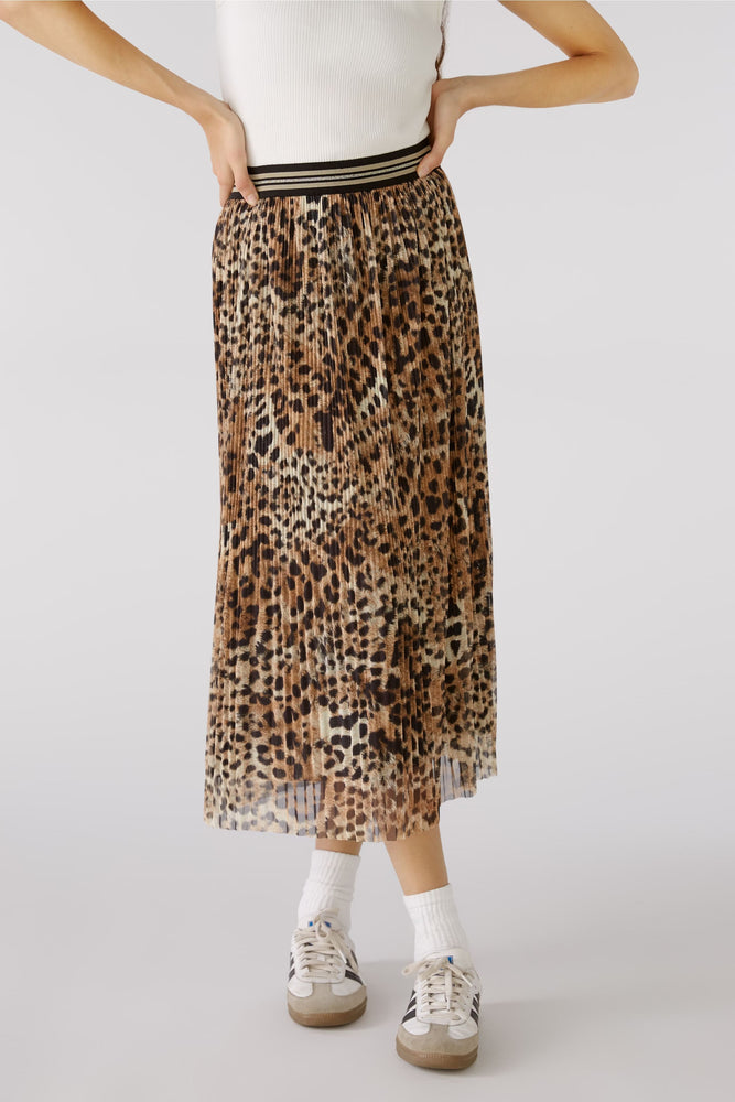 
            
                Load image into Gallery viewer, Jupe plissée à motif léopard
            
        