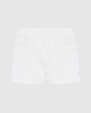 Short à ourlet roulé en demin