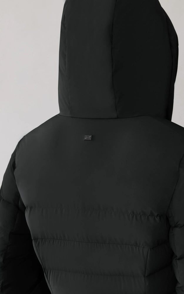 Manteau mi-long extensible en duvet
