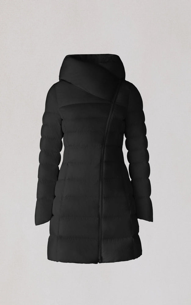 Manteau mi-long extensible en duvet