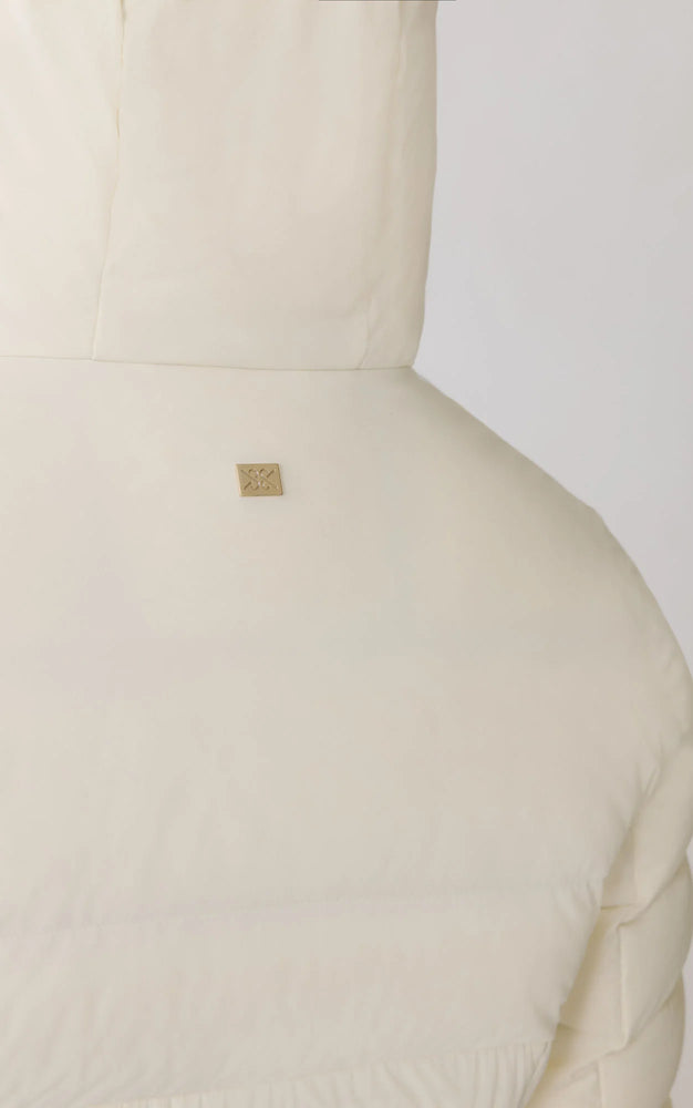 Manteau mi-long extensible en duvet