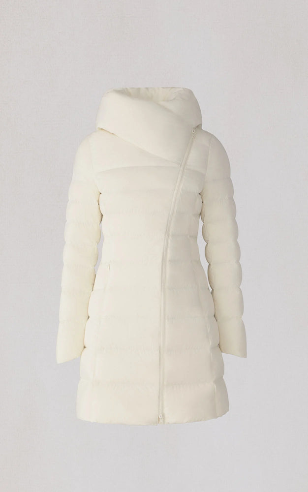 Manteau mi-long extensible en duvet