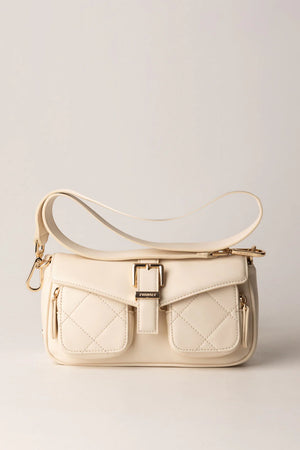Sac à main à double compartiments zippés