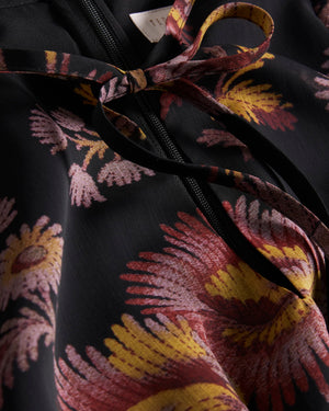 Robe courte asymétrique à imprimé floral PIARA