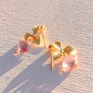 Boucles d’oreilles ANNETTE à pendentif en cristal Swarovski