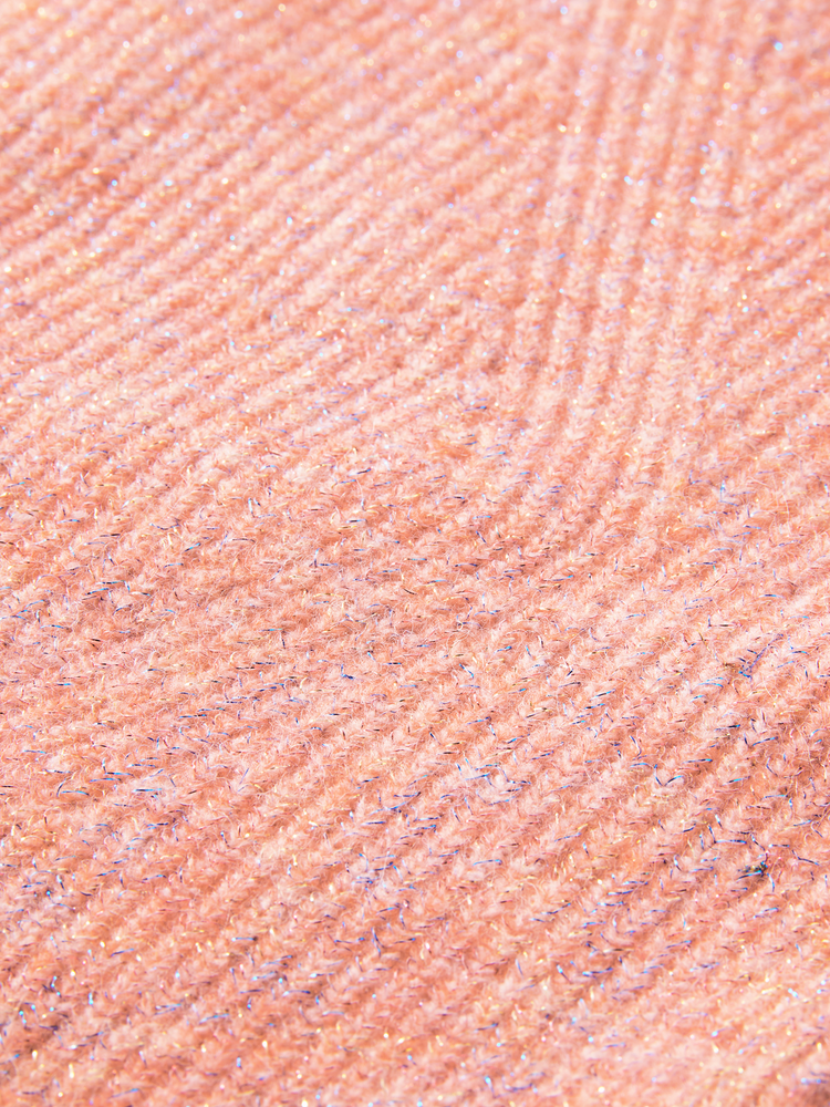 Cardigan écourté en tricot avec lurex multicolore